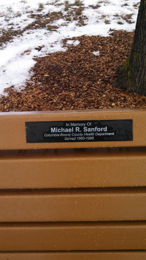 Michael R. Sanford Memorial Bench - Columbia, MO.jpg