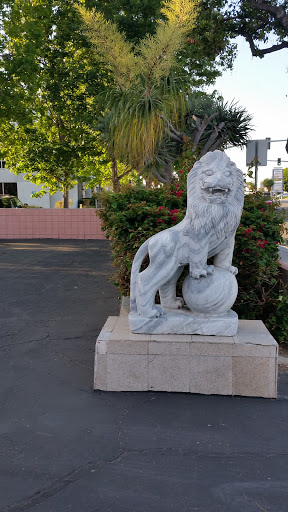 Marble entrance lion statue - Garden Grove, CA.jpg