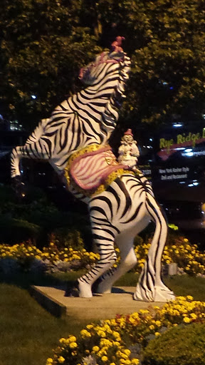Zebra with Monkey Rider Sculpture - Stamford, CT.jpg