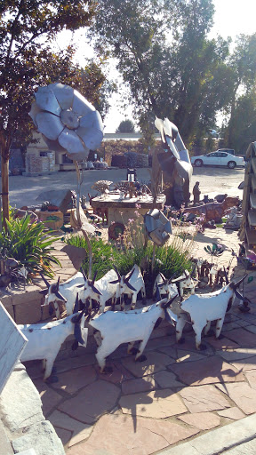 Twin Sunflower With Goats - Fresno, CA.jpg