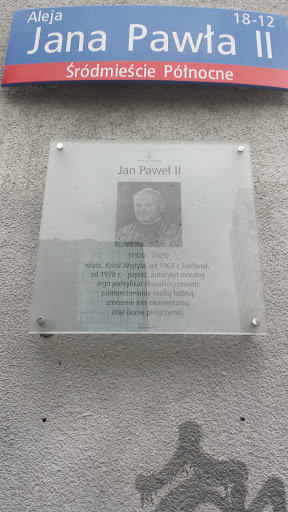 Tablica PamiÄtkowa Jana PawÅa II - Warszawa, mazowieckie.jpg