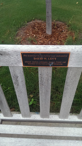 David W. Levy Memorial Bench - Norman, OK.jpg