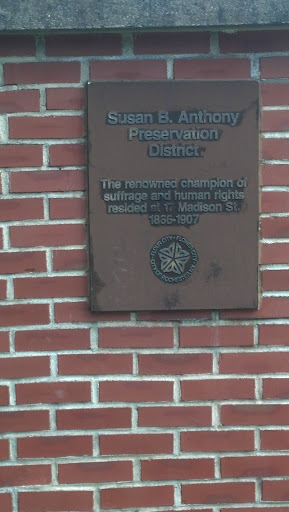 Susan B. Anthony Preservation District Marker - Rochester, NY.jpg