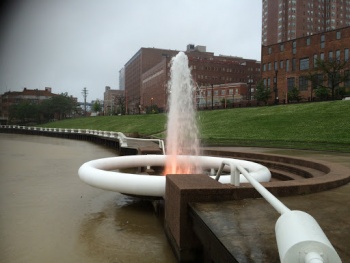 Cuyahoga River Fountain - Cleveland, OH.jpg