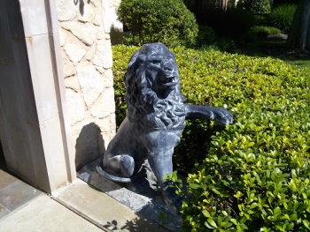 Lion Statue - Left Arm Raised - McKinney, TX.jpg