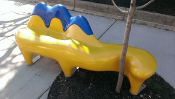 Yellow Dinosaur Bench - Rochester, NY.jpg