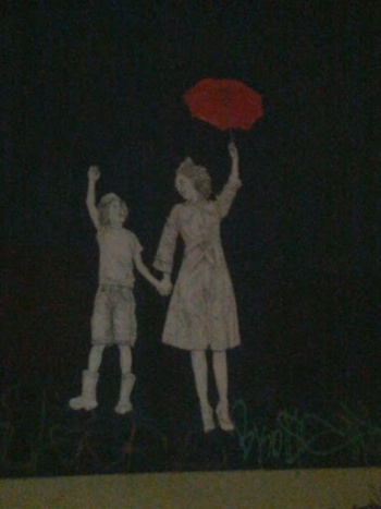 Poppy Umbrella Lady and Child - West Melbourne, VIC.jpg