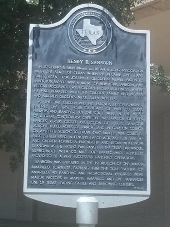 Henry B Sanborn Marker. - Amarillo, TX.jpg