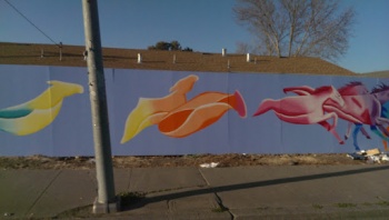 Morphing Horses Art Fence Mural - Santa Rosa, CA.jpg