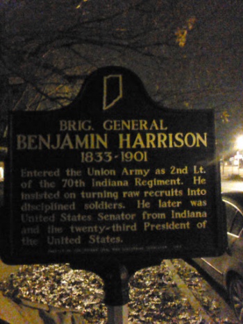 Brigadier General Benjamin Harrison Plaque - Indianapolis, IN.jpg