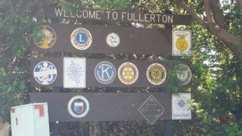 Welcome to Fullerton Kiwanis sign - Fullerton, CA.jpg