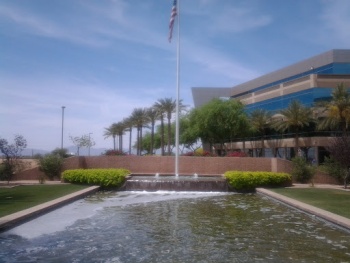 Fountains and Flag - Chandler, AZ.jpg