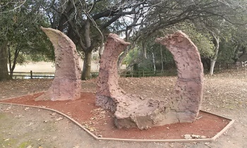 Clay Sculpture at Overfelt Gardens Park - San Jose, CA.jpg