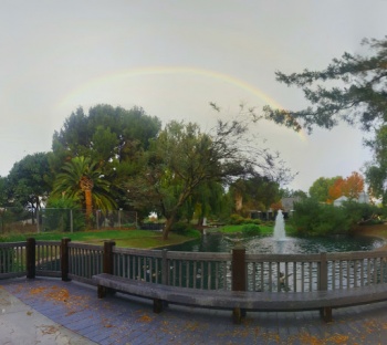 Dyed Green Fountain - Sunnyvale, CA.jpg