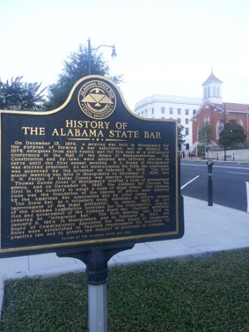 History of the Alabama state bar Plaque - Montgomery, AL.jpg