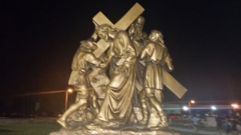 Jesus with Cross and Women - McAllen, TX.jpg