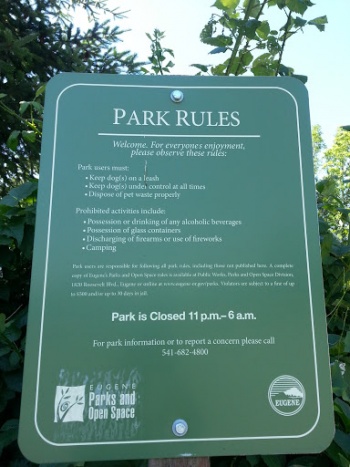 Alton Baker Park Rules Sign - Eugene, OR.jpg
