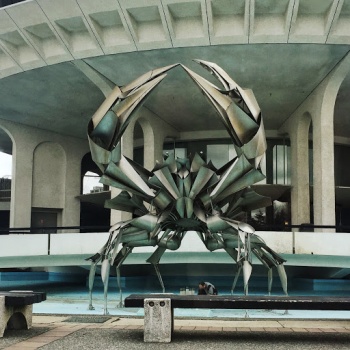 Crab Sculpture at MacMillan Space - Vancouver, BC.jpg