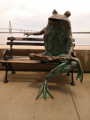 South Carolina Aquarium Frog Statue - Charleston, SC.jpg