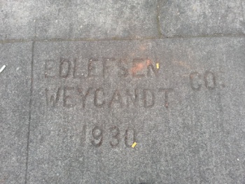 Historic Edelfsen & Weycandt Co Sidewalk Marker - Portland, OR.jpg