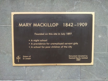 Mary Mackillop Plaque - Melbourne, VIC.jpg