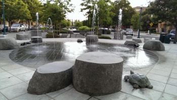 Park Place Turtle and Frog Fountains - San Mateo, CA.jpg