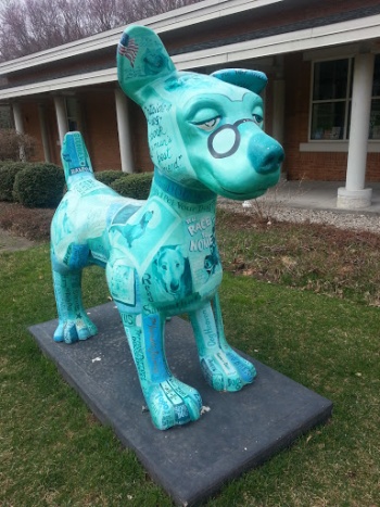 Benett Library Dog Statue - Stamford, CT.jpg