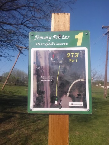 Jimmy Porter Disc Golf Hole 1 - Carrollton, TX.jpg